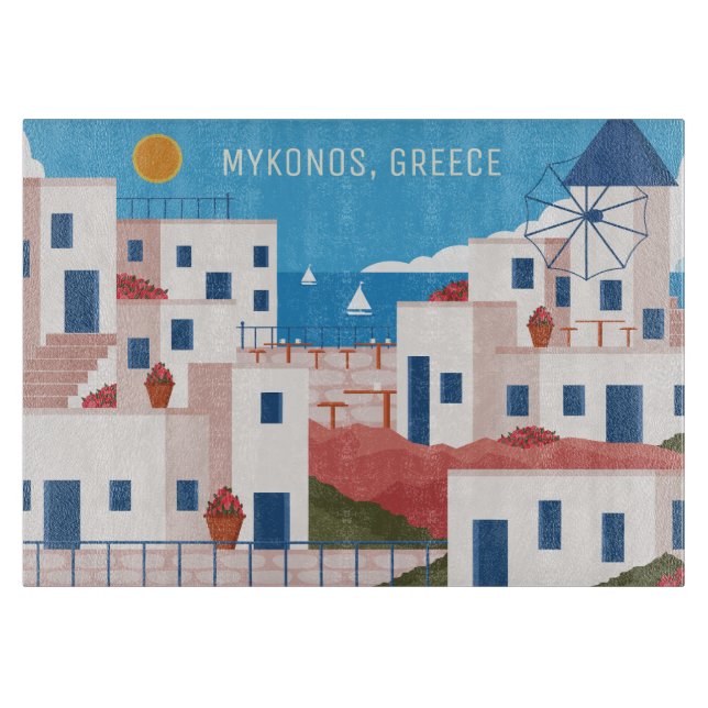 Anpassningsbar Text Mykonos Greece (Framsidan)