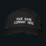 Anpassningsbar Text Namn broderade över att Färgen Broderad Keps<br><div class="desc">Välj Färger och Typsnitt - Personlig Broiderad Hats med din PR-företagskopia med Anpassningsbar Text - Lägg till din text - Namn - Företag / nummer / Brev / Slogan - Tagline / eller webbplats, Mobil, e-post, Social Media Handle, Adress, mer - Välj Färg / Storlek / Teckensnitt - Gör ditt...</div>