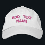 Anpassningsbar Text Namn inbroderade baskiska Hat- Broderad Keps<br><div class="desc">Menyn Färg och teckensnitt - Utforma din egen Personlig Brouderad hattar med Anpassningsbar Text - Namn - Lägg till text / Namn / mer - Välj Färg / Storlek / Teckensnitt - Gör din unika baseboll eller företagsteckensnitt / hatt-gåvor:) efter MIGNERAD</div>