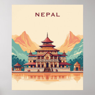 Anpassningsbar text Nepal Poster