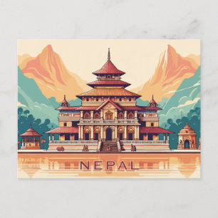 Anpassningsbar text Nepal Vykort