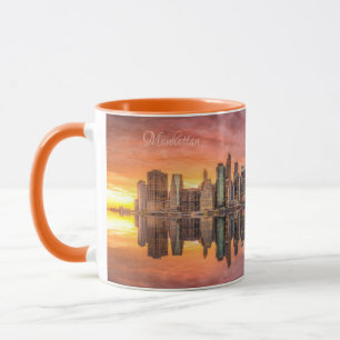 Anpassningsbar Text New York City Skyline Mugg
