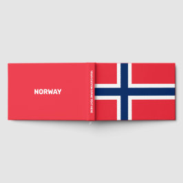 Anpassningsbar Text Norsk Flagga Gästböcker