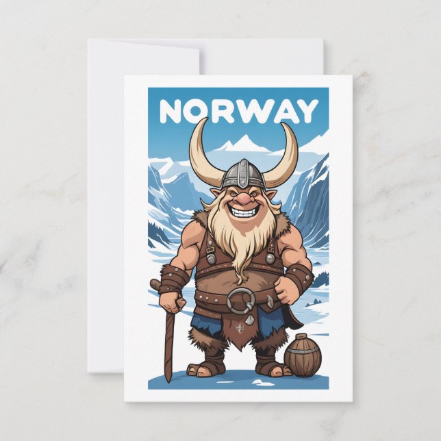 Anpassningsbar Text Norska Troll (Framsida)