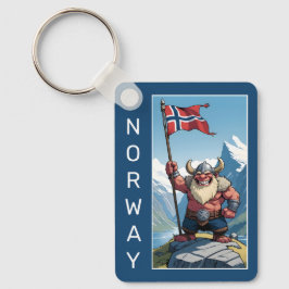 Anpassningsbar Text Norska Troll Nyckelring