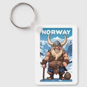 Anpassningsbar Text Norska Troll Nyckelring