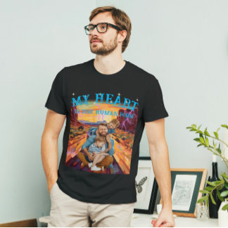 Anpassningsbar Text och Ansikte Porträtt Photo Vin T Shirt