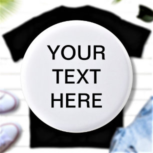 Anpassningsbar Text och Färg Pinback-knapp Knapp