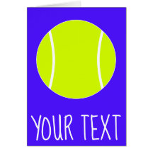 Anpassningsbar Text och Färg Tennis Player Greetin