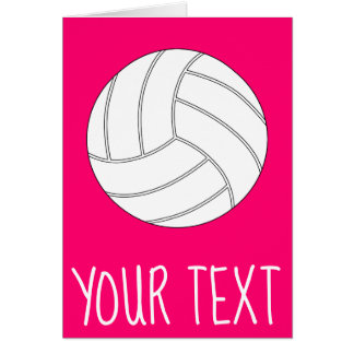Anpassningsbar Text och Färg volleyball Player-kor Hälsningskort