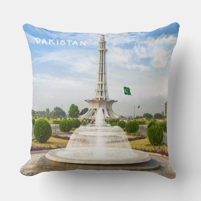 Anpassningsbar Text Pakistan Kudde (Framsida)