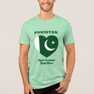 Anpassningsbar Text Pakistan T Shirt
