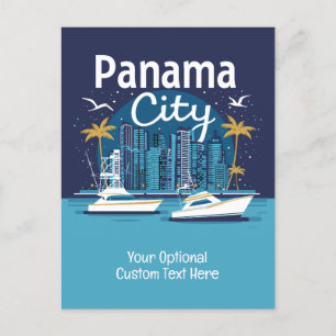 Anpassningsbar Text Panama City Vykort