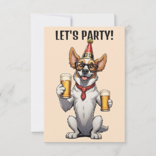 Anpassningsbar Text Party Animal