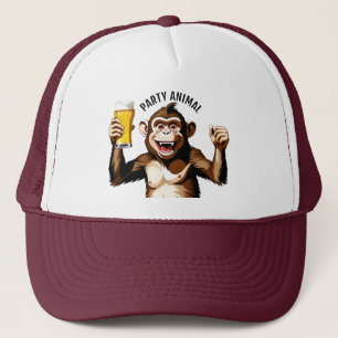 Anpassningsbar Text Party Animal Keps