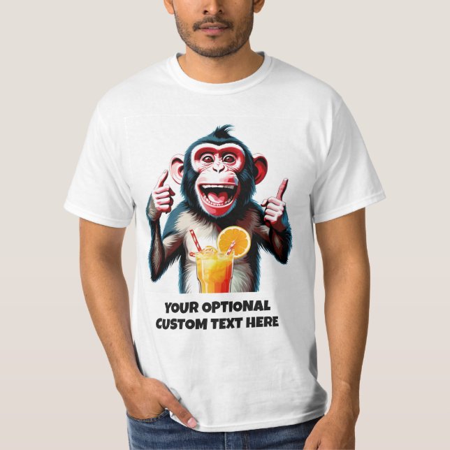 Anpassningsbar Text Party Animal T Shirt (Framsida)