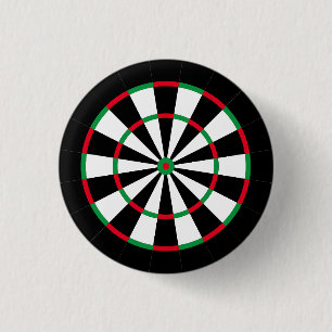 Anpassningsbar Text Personlig Dart Board Röd och Knapp