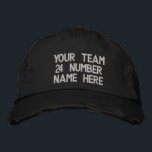 Anpassningsbar Text Personlig med broderade baskåp Broderad Keps<br><div class="desc">Enkelt reklamtak för Personlig - Lägg till text - Namn - team - företag / nummer / Brev / Slogan - Tagline / eller webbplats, Mobil, e-post, Social Media Handle , Adress, Logotyp - Foto / mer - Välj Färg / Storlek / Teckensnitt - Gör ett unikt reklamföretag eller en...</div>