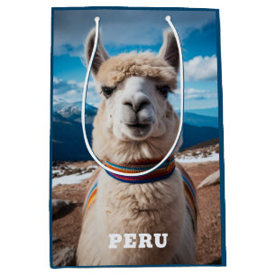 Anpassningsbar Text Peru Llama