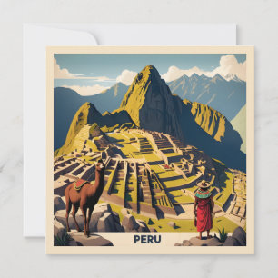 Anpassningsbar Text Peru Machu Picchu