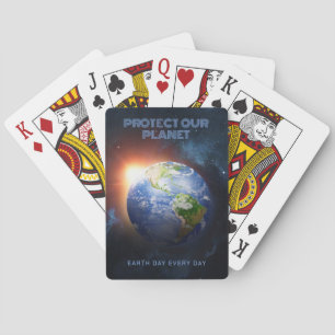 Anpassningsbar Text Planet Earth Casinokort