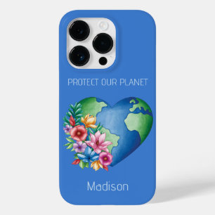Anpassningsbar Text Planet Earth Heart
