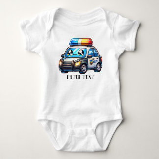 Anpassningsbar Text Pojke polisbil T Shirt
