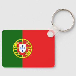 Anpassningsbar Text Portugals Flagga Nyckelring