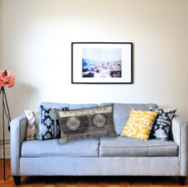 Anpassningsbar Text/Retro Kärlek Music Cassette Mi Lumbarkudde