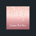 Anpassningsbar Text Ro Guld  drivrutiner för Gnist Canvastryck<br><div class="desc">Anpassningsbar Text Ro Guld Glitter Gnistra Driper Rosa Bröllop eller Partyn/Mata - Lägg till din unika text/Namn eller Ta bort text - Gör din Speciella gåva - Ändra storlek och flytta eller ta bort och lägg till text/inslag med anpassning verktyg. Utformning efter MIGNED. Se mina andra projekt/design och målningar. Du...</div>