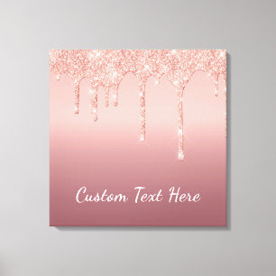 Anpassningsbar Text Ro Guld drivrutiner för Gnist Canvastryck