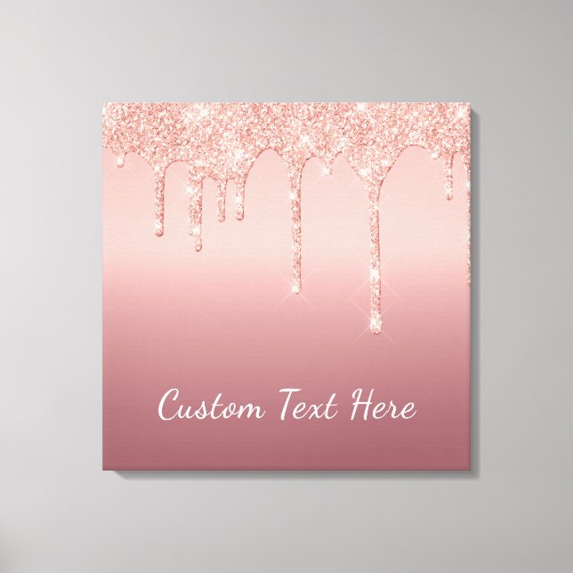 Anpassningsbar Text Ro Guld  drivrutiner för Gnist Canvastryck (Framsida)