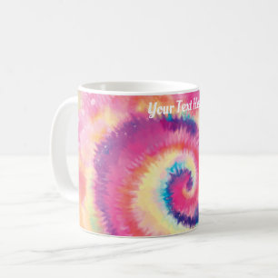Anpassningsbar Text/ Roligt 60s Färgfärg Hippie Kaffemugg