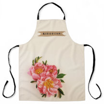 Anpassningsbar Text Rosa Blommigt Bouquet Kraft Ri