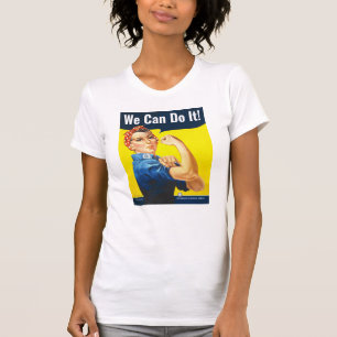 Anpassningsbar text, Rosie Riveter "Vi kan göra d T Shirt