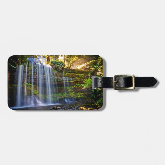 Anpassningsbar text Russell Falls-bagagemärke Bagagebricka (Horisontell Framsida)