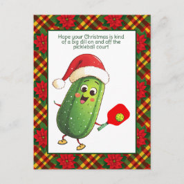 Anpassningsbar text Santa's Pickleball Rally Helg Vykort