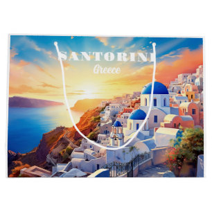 Anpassningsbar Text Santorini Greece Sunset