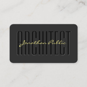 Anpassningsbar Text Script Black & Guld Luxury Arc Visitkort