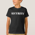 Anpassningsbar Text Security Bouncer Bodywatch Bla Tee<br><div class="desc">Känns det som skydd? Dekka dig själv i den här klassiska skjortan för studsar, säkerhet eller livvakter. Den här designen har en svart T-skjorta med texten Säkerhet på framsidan i blockerad vit utskrift. Den här skjortan är fullt Anpassade! Du kan ändra skjortan stil, färg eller redigera texten om du vill....</div>