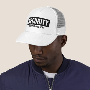 Anpassningsbar Text Security Template Unisex Black Keps