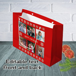 Anpassningsbar text sex bilder vinterblommor röd