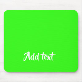 Anpassningsbar text skarp grönt tom musmatta