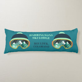 Anpassningsbar Text Ski Maskinkroppskudde Kroppskudde