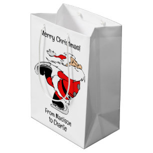 Anpassningsbar Text Sking Santa