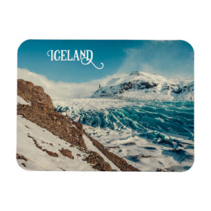 Anpassningsbar Text Solheimajokull, Island Magnet