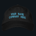 Anpassningsbar-text som är inbäddad i basket kapar broderad keps<br><div class="desc">Kap för enkel Personlig - Lägg till din text - Namn - Företag / nummer / Brev / Slogan - Tagline / eller webbplats, Mobil, e-post, Social Media Handle , Adress, Logotyp - Foto / mer - Välj Färg / Storlek / Teckensnitt - Gör ett unikt reklamföretag eller en personlig...</div>
