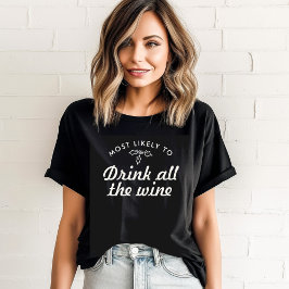 Anpassningsbar Text som är mest trolig för Julafto T Shirt