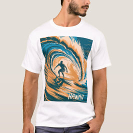 Anpassningsbar Text Surfer Surfing Vågar Minimal R T Shirt