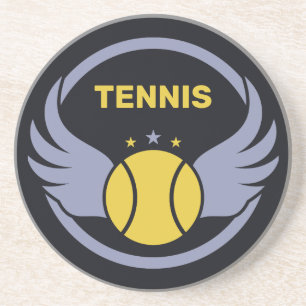 Anpassningsbar Text Tennis Boll med Vingar Underlägg